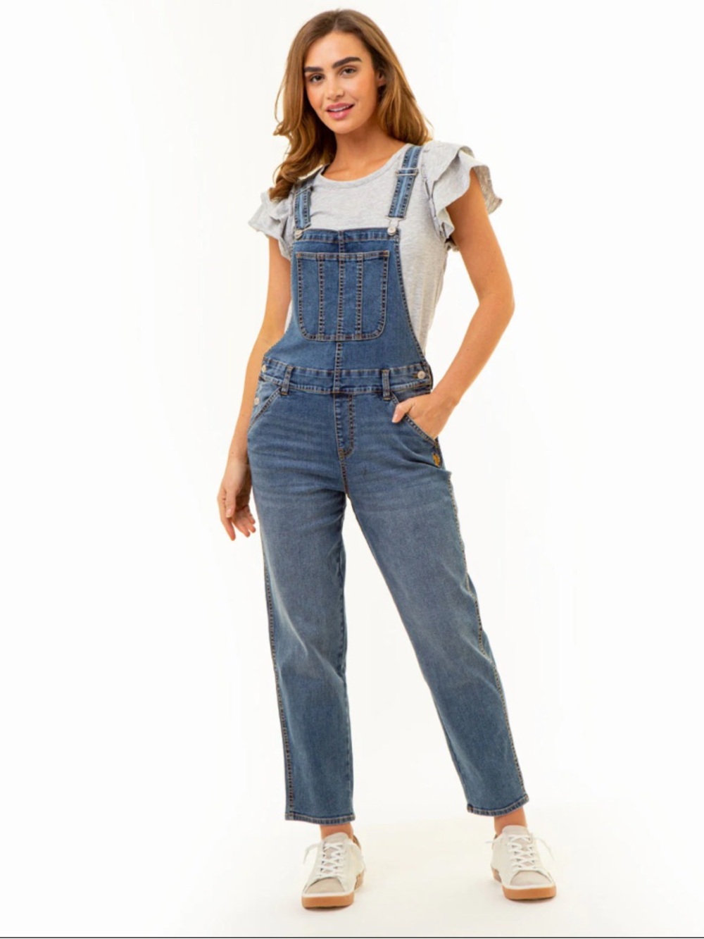 US Polo Assn Stretch Denim Overalls
